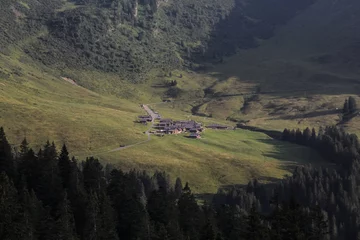 View Of An Alpine Village in Summer © David K. Marti