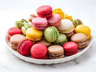 colorful macaroon cookies