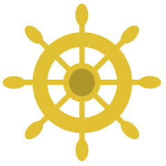 ship steering wheel illustration © DAYU