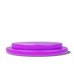 3d rendering of pink podium isolated