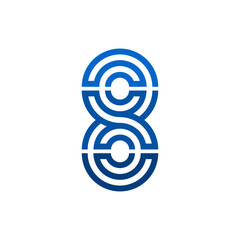 Monogram 8. Number 8. Number 8 design logo. Monogram letter mark 8 logo design. Monogram design vector logo. Monogram number 8 logo design. Simple number 8 monogram. Monogram 8 design logo. 