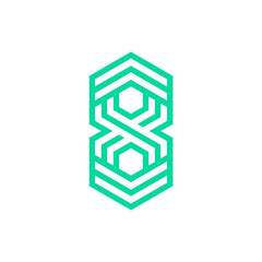 Monogram 8. Number 8. Number 8 design logo. Monogram letter mark 8 logo design. Monogram design vector logo. Monogram number 8 logo design. Simple number 8 monogram. Monogram 8 design logo. 