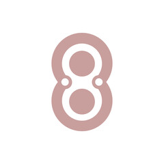 Monogram 8. Number 8. Number 8 design logo. Monogram letter mark 8 logo design. Monogram design vector logo. Monogram number 8 logo design. Simple number 8 monogram. Monogram 8 design logo. 