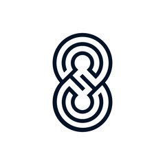 Monogram 8. Number 8. Number 8 design logo. Monogram letter mark 8 logo design. Monogram design vector logo. Monogram number 8 logo design. Simple number 8 monogram. Monogram 8 design logo. 