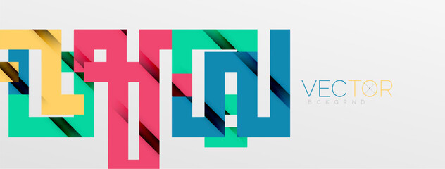 Color bend lines with shadow texture effect. Vector Illustration For Wallpaper, Banner, Background, Card, Book Illustration, landing page