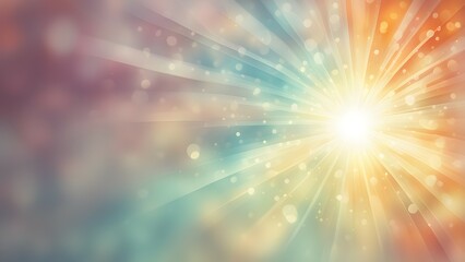 Fototapeta premium A vibrant abstract background with rays of light and soft colors.