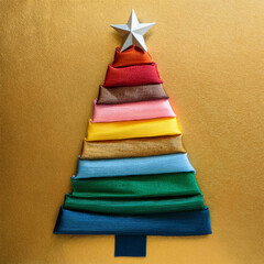 AI art, Christmas tree background