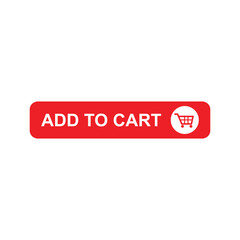 add shopping cart button icon vector
