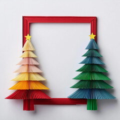 AI art, Christmas tree background