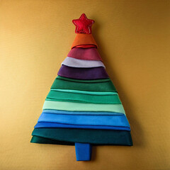 AI art, Christmas tree background