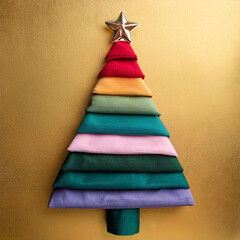 AI art, Christmas tree background