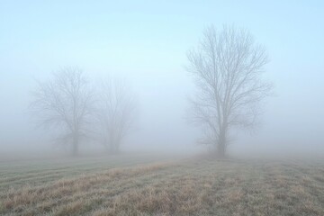 Fog Background in Nature 