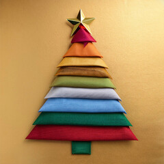 AI art, Christmas tree background