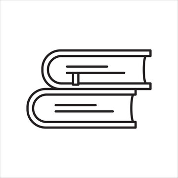 boook icon outline vector