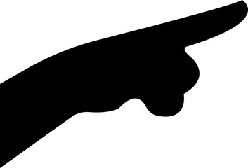 Human hand Gesture icon in trendy black flat style. Hand drawn Emoji. Perfect vector for communication, body language, design element. Raise hand Waving sign symbol isolated on transparent background.