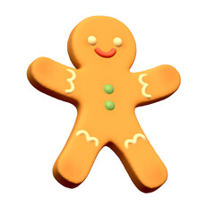 3D 크리스마스 진저브레드맨 쿠키(3D Christmas Happy Gingerbread man)