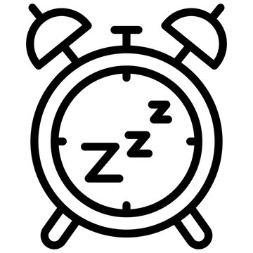 recommend clip art: sleep icon illustration design with outline