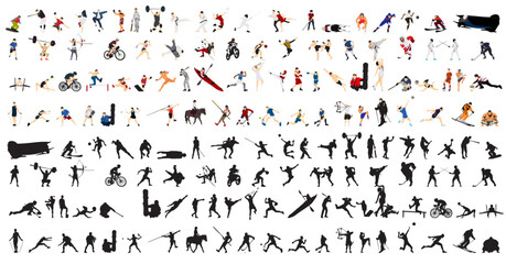 set of different sports colle...