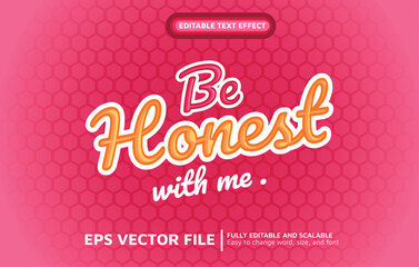 Editable Text Effect with Honey Looks Style