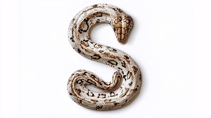 Slithering Snake with the Letter S for Educational Fun