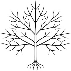 tree silhouette vector
