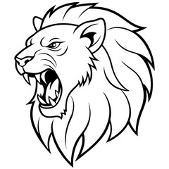 lion head vector