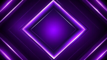Obraz premium Vibrant Neon Geometric Shapes in Shades of Purple