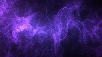 Ethereal Violet Nebula: Mystical Cosmic Swirls of Light and Energy