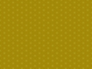 麻の葉の背景A　黄	