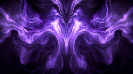 Fototapeta premium Ethereal Amethyst Swirls: A Captivating Exploration of Light and Motion