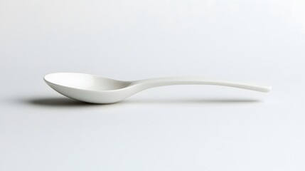ceramic spoon isolated on white background. 