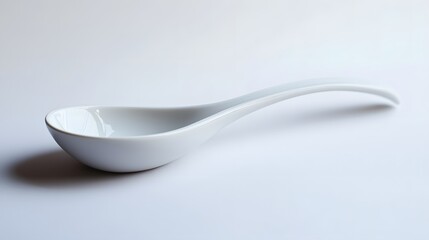 ceramic spoon isolated on white background. 