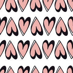 Seamless pattern for St Valentine's day for decoration, cards 