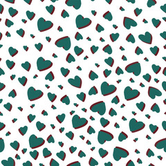 Seamless pattern for St Valentine's day for decoration, cards 