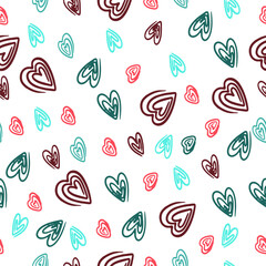 Seamless pattern for St Valentine's day for decoration, cards 