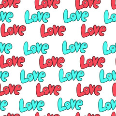 Seamless pattern for St Valentine's day for decoration, cards 