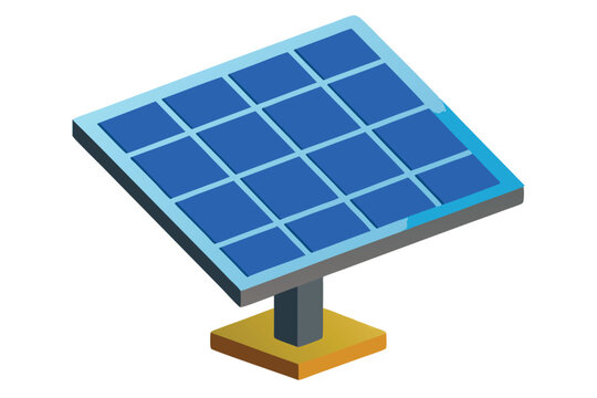 recommend clip art: Solar Panel vector illustration isolated on a white background