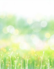 Obraz premium Watercolor landscape painting inspired by nature