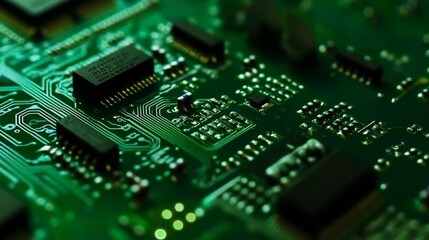 Fototapeta premium Intricate Circuits: The Backbone of Modern Technology