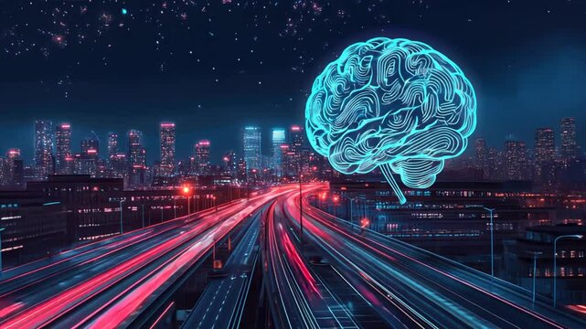 AI brain with emotional intelligence circuits, allowing AI systems to understand and respond to human emotions in a more empathetic and nuanced way.
