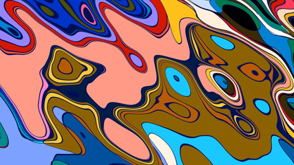 Vibrant Colorful Abstract Fluid Background with Gradient Waves