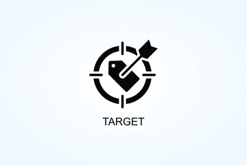 Target Vector  Or Logo Sign Symbol Illustration