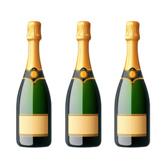 Champagne bottles,