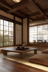 Modern Japanese-style interior design.