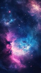 Fototapeta premium A cosmic space-themed background featuring swirling galaxies