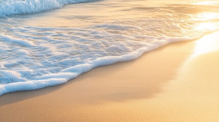 Serene Sunrise Seascape: A Tranquil Beach Moment