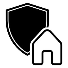 Protection icon, glyph icon style