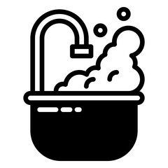 Sink icon, glyph icon style