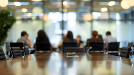 Obraz premium blur people in meeting room