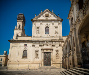 Calle barroca de la ciudad, Lecce, Apulia, Italia, julio, 2024